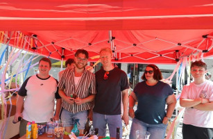 Beim Straßenfest :)