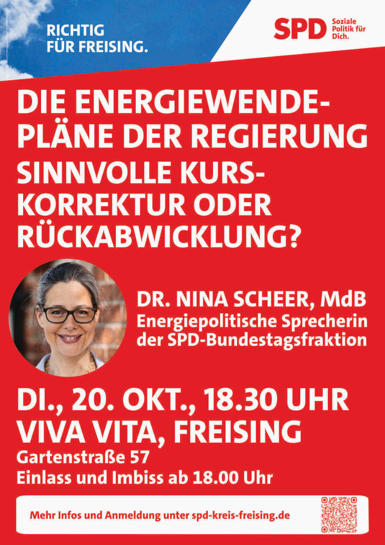 Veranstaltung zum Thema Energiewendeg mit Dr. Nina Scheer, MdB